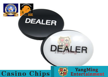 satın al Çift Taraflı Texas Hold'em Pirinç Kart Guard Casino Bayi Düğmesi Metal Poker Chip Kart Oyunları Çevrimiçi üretim