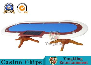 satın al Mermer Finish ile 10 Oyuncu Deluxe Speed ​​Poker Masa Poker Masası Özel Kumaş Çevrimiçi üretim