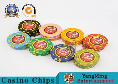 satın al Özel Uv Logo Dairesel Tip ile 600pcs Casino Poker Chips Seti Çevrimiçi üretim