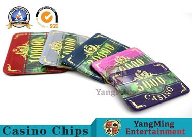 satın al Moda Bronzlaştırıcı Akrilik Mor Casino Poker Chip Set Anti-Sahte Özelleştirilebilir Çevrimiçi üretim