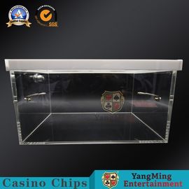 satın al Logo / Altın Akrilik Nakit İpuçları Kutusu ile Plastik Poker Masa Damla Kutusu Çevrimiçi üretim