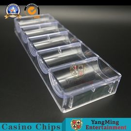 satın al 100 Yuvarlak Cips Tepsi Fix ile Tamamen Şeffaf Alüminyum Poker Chip Kılıf Çevrimiçi üretim