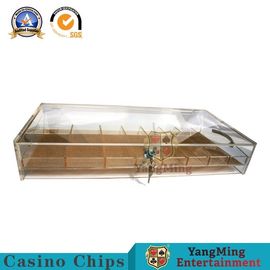 satın al Taşınabilir Casino Chip Tepsi Ejderha Kaplan Bakara Masa Saydam Altın Tel Alt Akrilik Plastik Çip Tutucu Çevrimiçi üretim