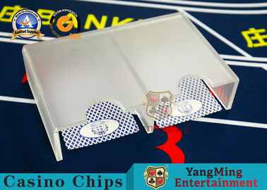satın al Akrilik Kumar Poker Kart Sahibinin Buzlu Casino Masa Aksesuarları 1-2 Çıkışları Ile 2 Çıkış Atma Tutucu Çevrimiçi üretim