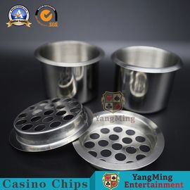 satın al 70g Casino Oyun Aksesuarları Texas Hold 'Em Masa Paslanmaz Çelik Poker Masa İçecek Tutucular Için Küllük Ekran Bırak Çevrimiçi üretim