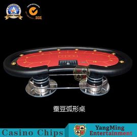 satın al 8-10 Kişi Oval Casino Katlanabilir Poker Masası Texas Hold'Em Suya Dayanıklı Kumaşlı Masa Üstü Led Masa Çevrimiçi üretim