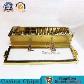 satın al Çift Katlı Metal Altın Casino Chip Tepsi Ölçeklenebilir Çekin Adanmış Film + Karton Paketi Çevrimiçi üretim