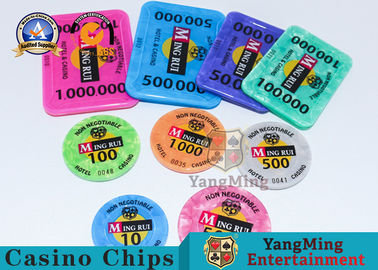 satın al Akrilik RFID Chip Chips Bakara Poker Masa Oyunları Özelleştirilebilir Çevrimiçi üretim