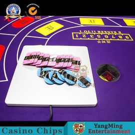 satın al 2850 * 1650 * 800mm Casino RFID Sistemi Deri Masa Üstü Kartları Keçe Masa Örtüsü Için Deluxe Bakara Poker Çevrimiçi üretim