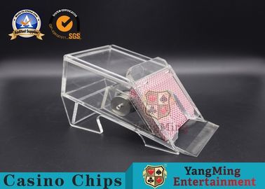 satın al İki Kat Casino Poker Bayi Oyun Kartı Shuffer Tam Temizle Demir Çekirdek 7mm Düşünme Çevrimiçi üretim