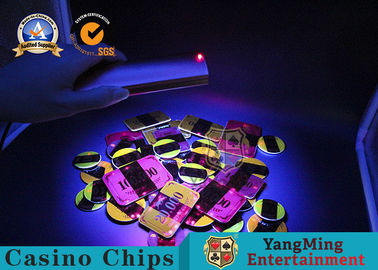 satın al Altın Para Güvenlik UV Lamba Checker RFID Poker Chips Mor Güvenlik Çekirdek Işık Çevrimiçi üretim