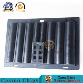 satın al Texas Hold'em Poker Kulübü 6 Sıra Casino Chip Tepsi Siyah Renk 37.5 * 25.3cm Çevrimiçi üretim