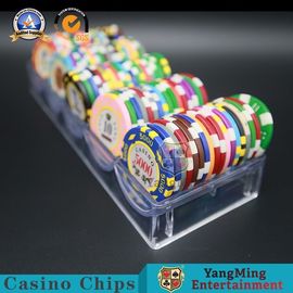 satın al 3.3mm Düşünce Kil Kumar Casino Chip Tepsi Tam Şeffaf Plastik Cips Durumda 100 ADET Çevrimiçi üretim