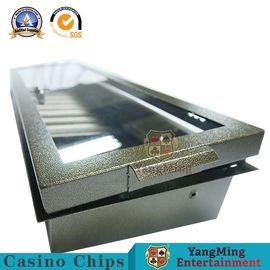 satın al 680 * 210mm Poker Masa Chip Tepsi 1 Kilit 14g Karıştırma Kumar Cips Durumda Çevrimiçi üretim