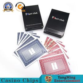 satın al Su Geçirmez Texas Hold'Em Poker Oyun Kartları 88 * 63mm Güverte Kırmızı Mavi Renk Çevrimiçi üretim