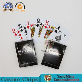 satın al Texas Poker Kulübü Oyun Kartları / Su Geçirmez Plastik Büyük Baskı Kumar Masa Kartları Çevrimiçi üretim