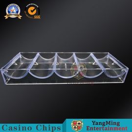 satın al Dayanıklı Poker Chip Raf Tutucu Tepsi Kapaklı Veya Kapaksız 40mm Kumar Yuvarlak Cips Koyabilirsiniz Çevrimiçi üretim