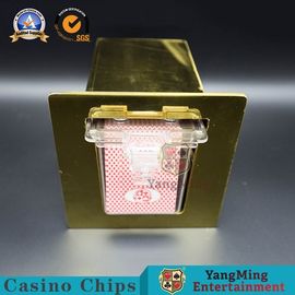 satın al Paslanmaz Çelik Titanyum Sarı Oyun Kartları Tutucu GamblingTable Gizli Kart Kutusu Çevrimiçi üretim
