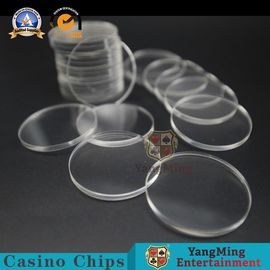 satın al Kumar Casino Kulübü Adanmış Akrilik Cips Ayırıcı 40mm Çap Yuvarlak Cips Çevrimiçi üretim