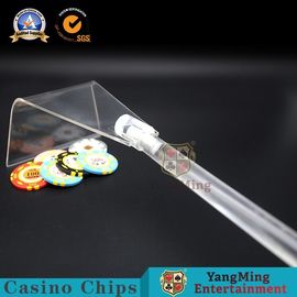 satın al Tam Şeffaf Casino Oyun Aksesuarları Akrilik Poker Chips Komisyon / Plastik Teleskopik Sökme Kumar Cips Komisyon Çevrimiçi üretim