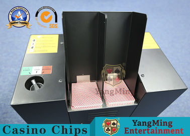 satın al Otomatik Siyah Renkli Metal Casino Oyun Kartları Parçalayıcı Poker Kartları Atılan Lisans Makinesi Çevrimiçi üretim