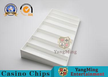 satın al Beyaz ABS Plastik Poker Chip Kurulu Bakara Poker Masası Oyun Masası Chip Kutusu Çevrimiçi üretim