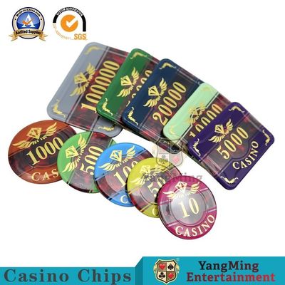 satın al 760 Adet Amerikan ABS Kil Çip Seti Demir Çekirdekli Çip Madeni Para Texas Hold 'Em Oyunu Özel Sahteciliğe Karşı Çip Fabrika Noktası Çevrimiçi üretim