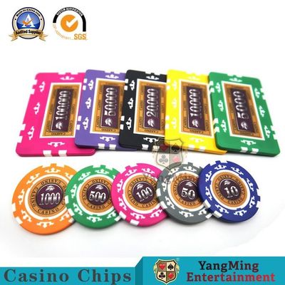 satın al 760 Adet Amerikan ABS Çekirdek Kil Çip Seti Sekiz Taç Çıkartmalar Anti-Sahte Cips Texas Hold 'Em Çip Para Birimi Çevrimiçi üretim