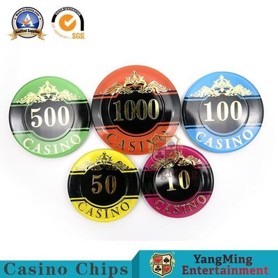 satın al 50mm Kristal Akrilik Cips Seti Texas Hold 'Em Sıcak Damgalama Plastik Cips Çevrimiçi üretim