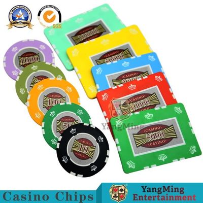 satın al Kumar Kulübü Casino Poker Çip Seti ABS Kil Plastik Metal Çekirdek Çevrimiçi üretim