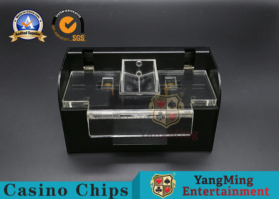 satın al Özel Siyah Paslanmaz Çelik Metal Poker Karıştırıcı Otomatik 1 2 Güverte Çevrimiçi üretim