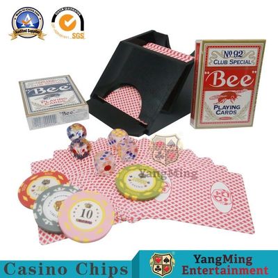satın al Siyah Plastik Texas Hold'Em 1 Güverte Kart Satıcısı Niu Niu Tayvan Masa Oyunu Çevrimiçi üretim