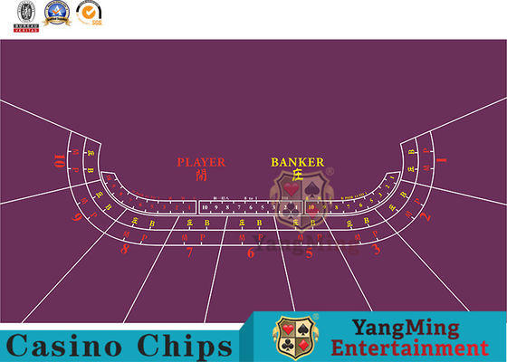 satın al 9 Kişilik Bakara ve Texas Hold'Em Standart Baskı Rengi Suya Dayanıklı Poker Oyunu Masa Örtüsü Üreticisi Özelleştirme Çevrimiçi üretim