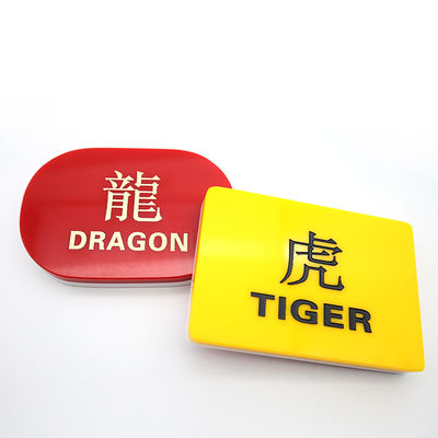 satın al Yüksek Şeffaf Akrilik Plastik Özelleştirilmiş Baccarat Dragon Tiger Komisyonsuz Gravür Konumlandırma Plakası Satıcısı Çevrimiçi üretim
