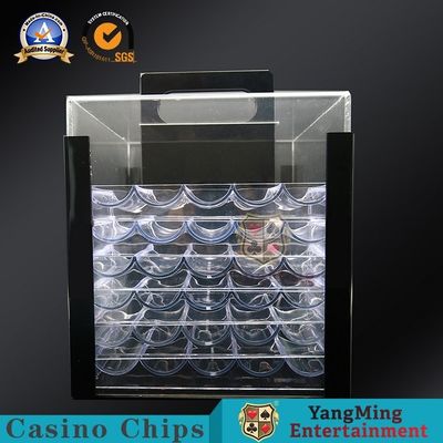 satın al Saydam Texas Kil Poker Çip Para Kasası 1000 Adet 40mm Çaplı Yuvarlak Akrilik Sahteciliğe Karşı Cips Kılıfı Çevrimiçi üretim