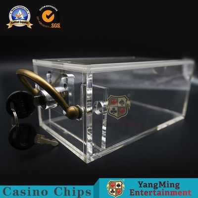 satın al 6 Güverte Baccarat Poker Masası Yüksek Şeffaf Akrilik 171 * 100 * 80mm Çevrimiçi üretim