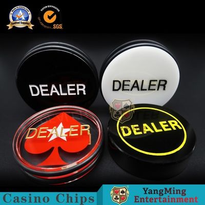 satın al Yüksek Şeffaf Akrilik Kırmızı Kalp Oyma Bayi Düğmesi Kod Kartı Texas Hold 'Em Profesyonel Oyun Yuvarlak Konumlandırma Çevrimiçi üretim