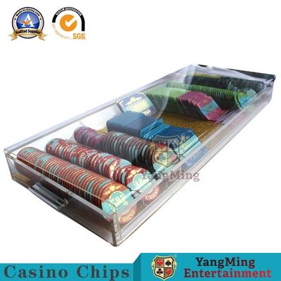 satın al İthal Yüksek Kaliteli Yüksek Şeffaf Akrilik Altın Tel Çip Tepsisi Poker Masa Oyunu Masa 9 Izgara Yuvası Çip Kılıfı Çevrimiçi üretim