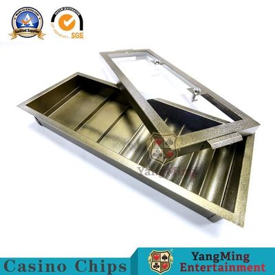 satın al Elektroliz Pirinç Renkli Metal Yonga Tepsisi Tek Katmanlı Cam Kapak Çevrimiçi üretim