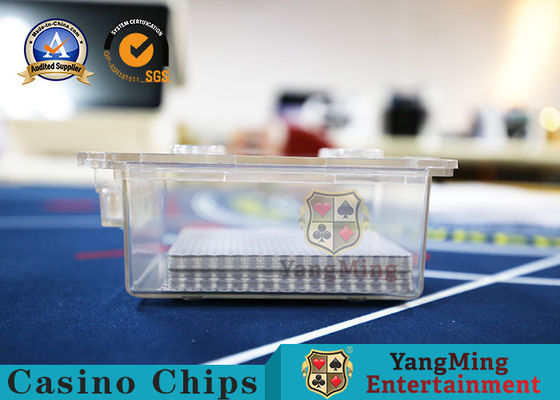 satın al Tamamen Şeffaf Kalın Akrilik Poker Kart Kutusu Casino Masa Üstü Çevrimiçi üretim