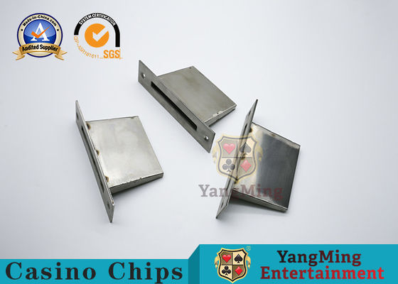 satın al Metal Para Yuvası Altın Gümüş ile Kart Poker Masası Paslanmaz Çelik Nakit Kutusu Çevrimiçi üretim