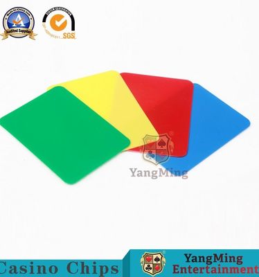 satın al Spot Renkli Suya Dayanıklı Pvc Plastik Kart Adet Poker Masası 90x65mm Çevrimiçi üretim