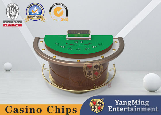 satın al Yanmaz Masa Örtüsü ile Yarım Daire 7 Kart Blackjack Poker Masası Çevrimiçi üretim