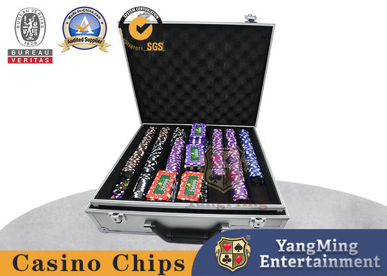 satın al Metal Çekirdekli Yuvarlak 14g Kil Kişiselleştirilmiş Casino Poker Chip Seti Çevrimiçi üretim
