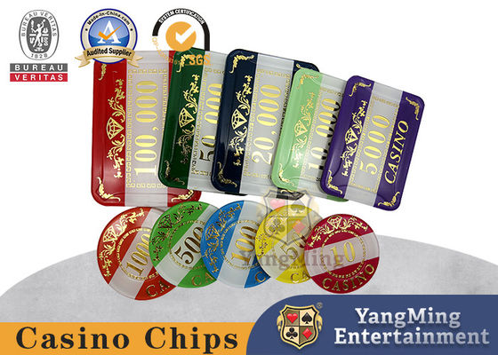 satın al İki Katlı Yüksek Şeffaf Akrilik Bronzlaştırıcı Bakara Poker Clay Chips Çevrimiçi üretim