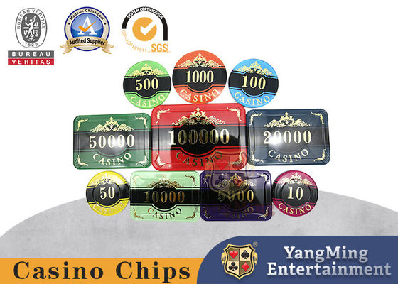 satın al 760PCS Sıcak Damgalama Plastik Lüks Sahteciliğe Karşı Casino Çip Seti Çevrimiçi üretim