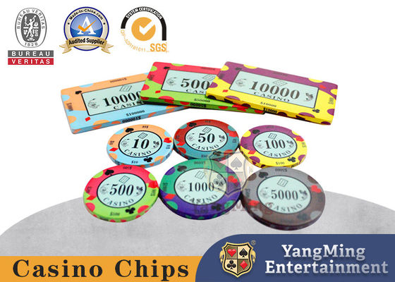 satın al Yuvarlak 10g Kişiselleştirilmiş Clay Poker Fişleri 43mm Çap Çevrimiçi üretim