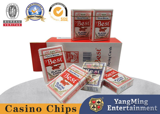 satın al 280gsm Mavi Çekirdekli Kağıt Oyun Kartları Casino Poker Masa Oyunları Kart Renk Kutusu Ambalajı Çevrimiçi üretim