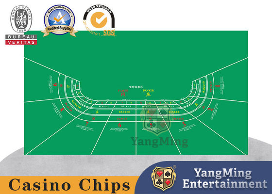 satın al 8 Kişilik Baccarat Poker Keçe Masa Örtüsü CMYK Renkli Çevrimiçi üretim
