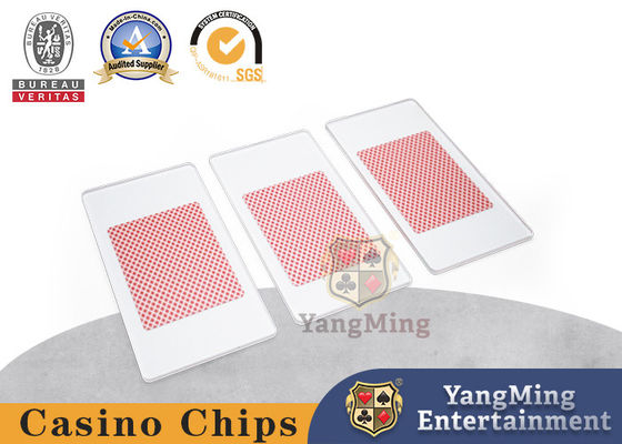 satın al Yarı Geçirgen Buzlu Akrilik Texas Baccarat Game Poker Card Board Çevrimiçi üretim